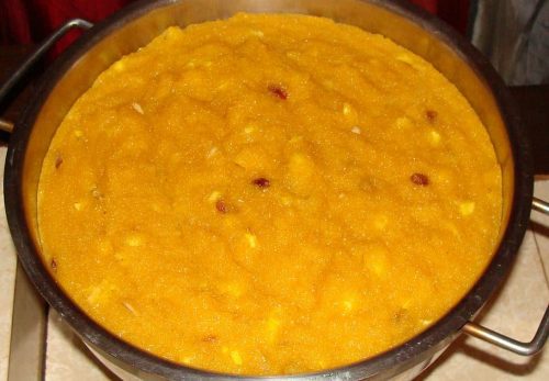 Besan halwa - winter dishes