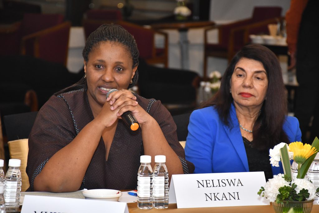 Neliswa Nkani, Hub Head – Middle East, India and South-East Asia, South African Tourism, interacting with corporates
