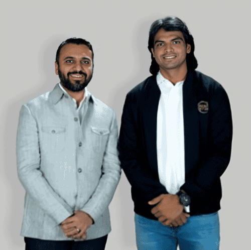 Famous Indian Olympian Neeraj Chopra teams up with DreamSetGo for Paris Olympic 2024 1 Monish Shah, Founder and Chief Executive Officer of DreamSetGo with Neeraj Chopra