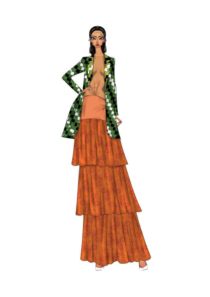 Saaksha & Kinni Sketches for Lakme Fashion Week X FDCI