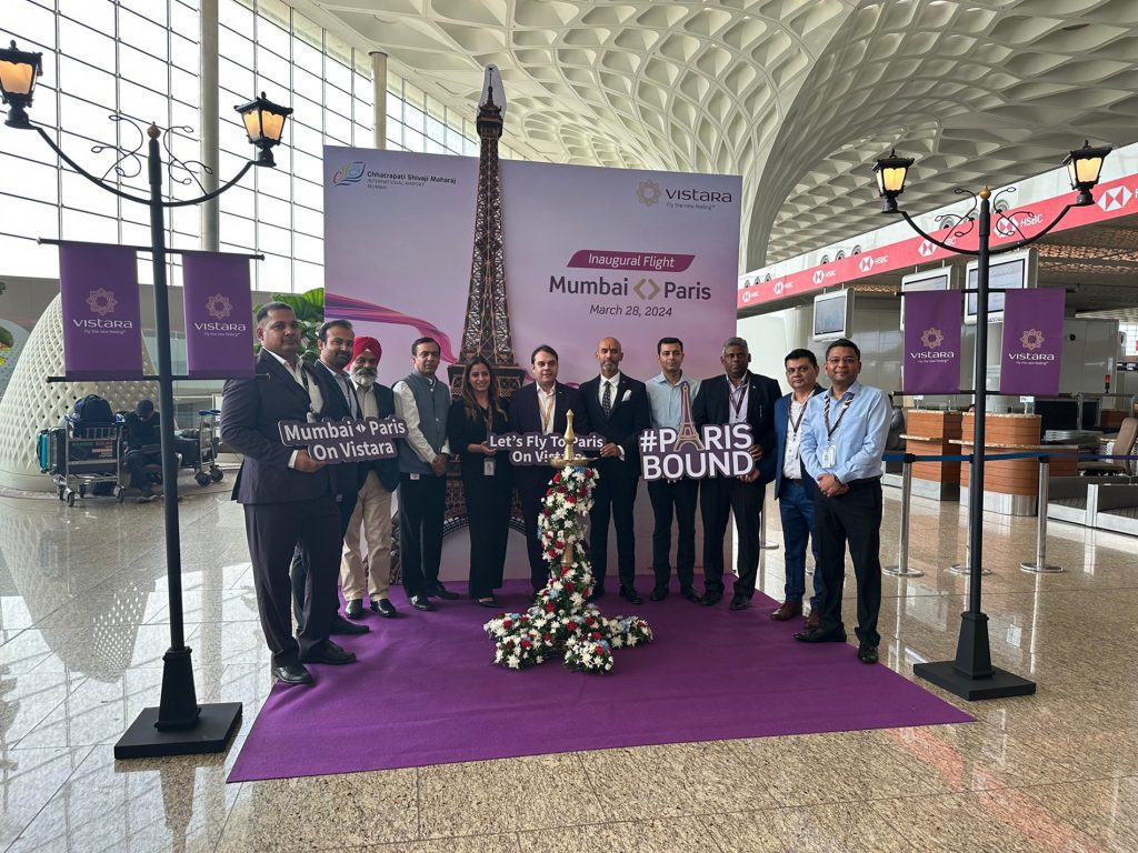Vistara strengthens connectivity to France; Inaugurates non-stop flights between Mumbai and Paris