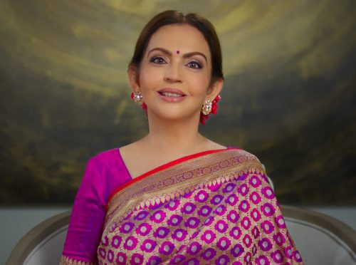 Nita Ambani says: "An ode to our nation, the Cultural Centre aims to preserve and promote Indian arts."