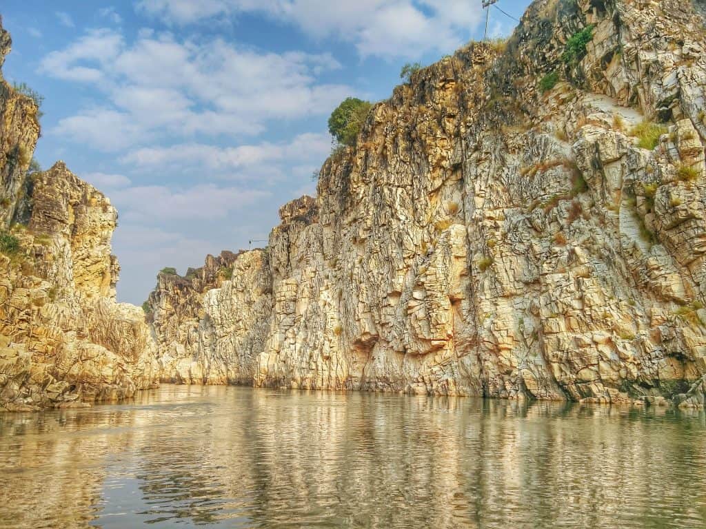 Marble Rocks at Bhedaghat- Madhya Pradesh