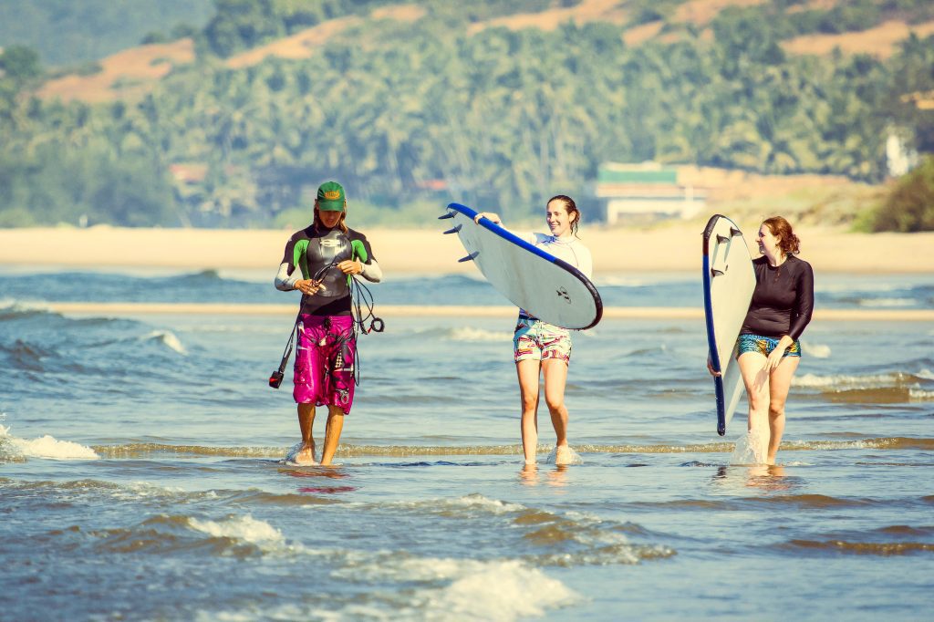 Goa Beach Surfing