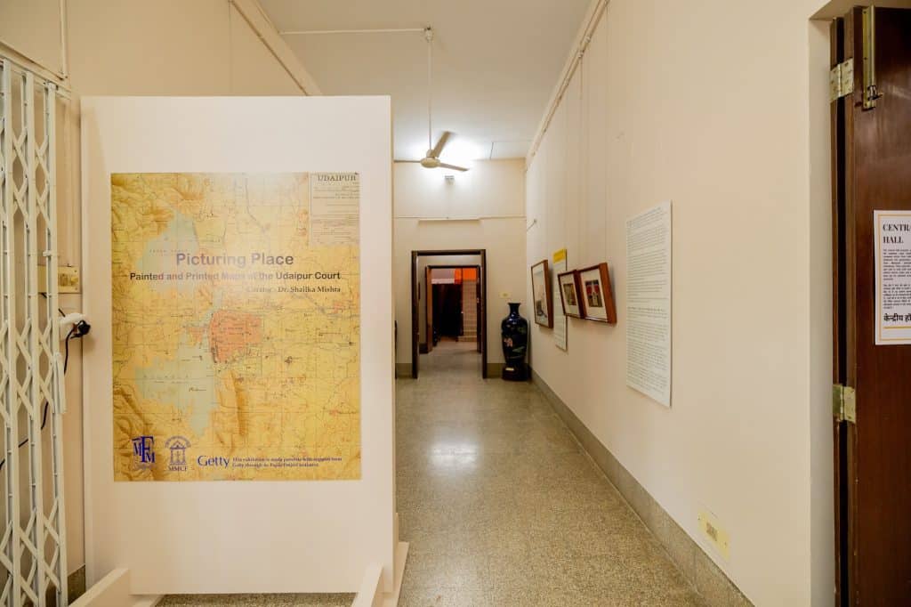 Painted and Printed Maps at the Udaipur Court' was inaugurated by the former Royal Families of Udaipur and Baroda