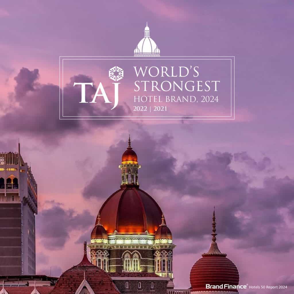 TAJ is world's strongest hotel brand 2024 1 TAJ is world's strongest hotel brand 2024