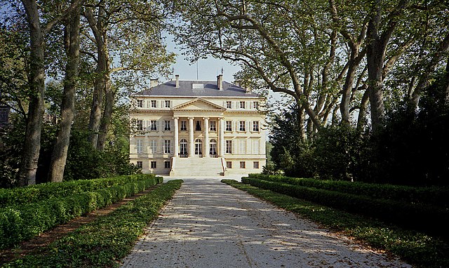 The finest wines from the estate are highly priced; a bottle of Château Margaux grand vin can cost more than $1,000. Courtesy: Wikimedia