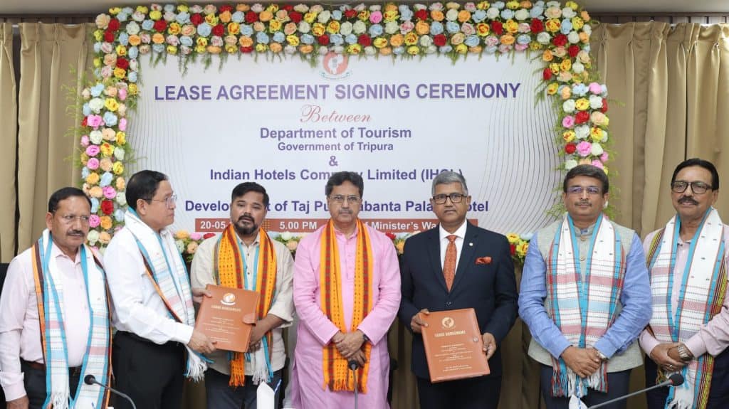 IHCL signs a Taj Pushpabanta Palace in Agartala, increases footprint in Northeast to 14 hotels