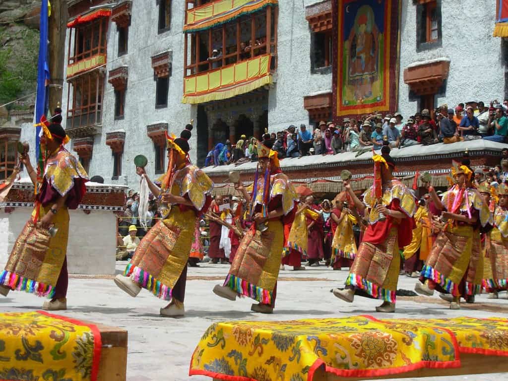 Best Trekking Trails of Ladakh - 10 Wild trails where earth touches the sky 5 Best Trekking Trails of Ladakh - Hemis Monastery - festival dance