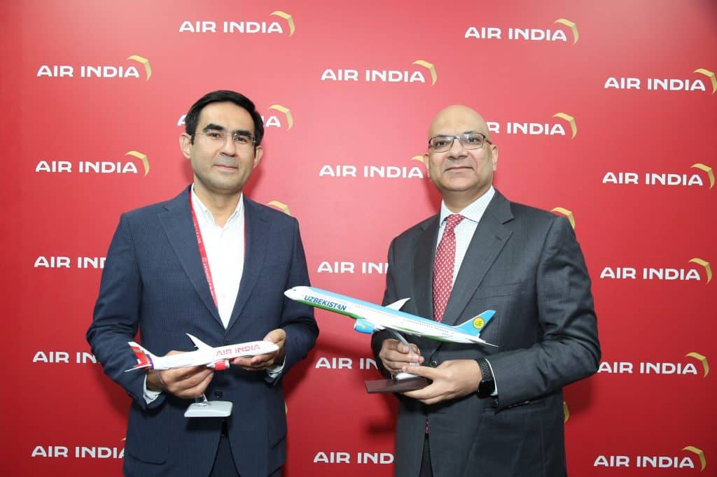 Air India enters 4 new interline partnerships to provide greater access to Europe and Central Asia 4 Air India with Uzbekistan Airways
