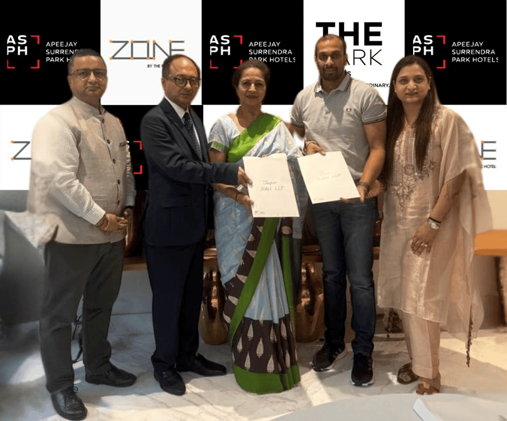 Apeejay Surrendra Park Hotels (ASPHL) signs Management Agreements for 
THE Park Jaipur and Zone by The Park Govardhan