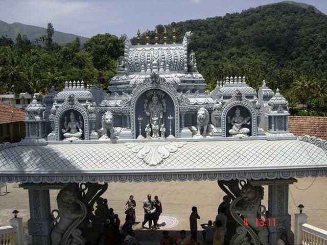 Mahadwara (main door) of Annapoorneshwari Temple in Horanadu, Karnataka. Courtesy: Gnanapiti at en.wikipedia, Wikimedia