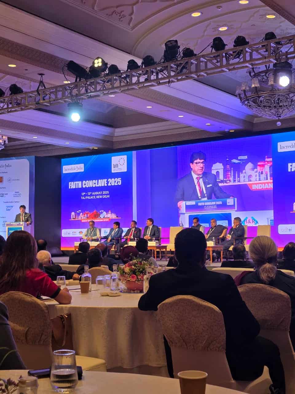 Puneet Chhatwal, Chairman of FAITH, addresses delegates at the