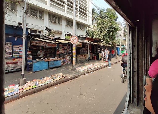 College Street Through A Tram Window. Courtesy: Sumit Surai, Wikimedia