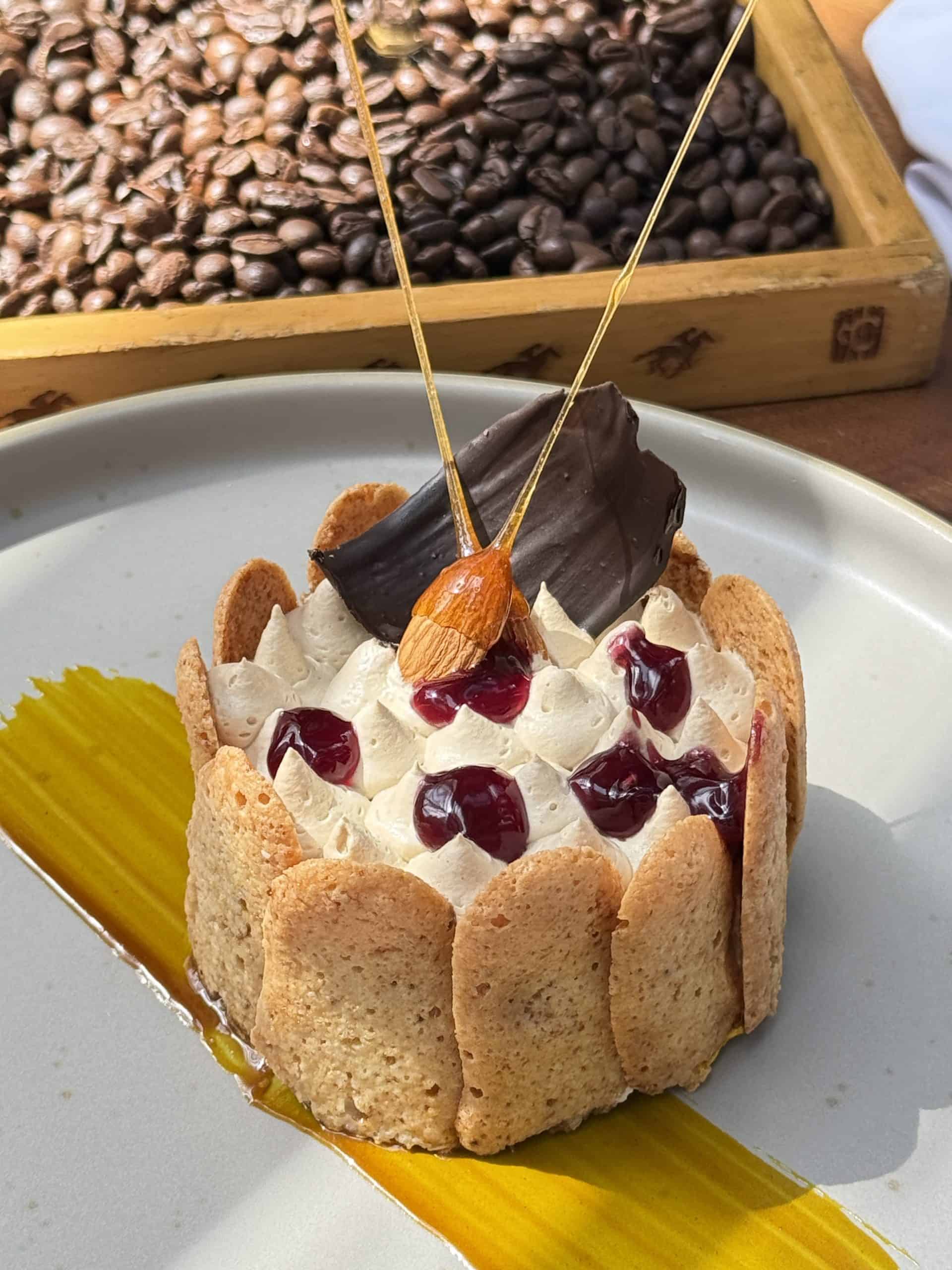 Coorg Coffee Cremeux with Hazelnut Dacquoise -International Coffee Day