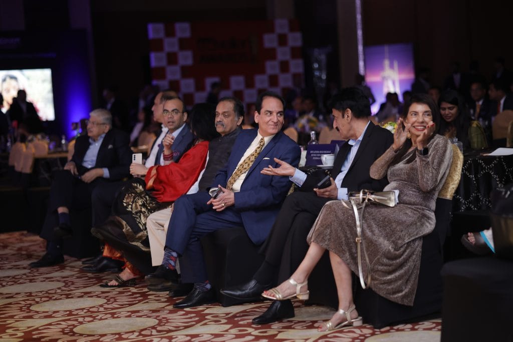Zubin Saxena, Senior Vice President and Regional Head, South Asia, Hilton; KB Kachru, Chairman and Principal Advisor, South Asia, Radisson Hotel Group, and President, Hotel Association of India (HAI); Tarun Thakral, Founder and Managing Trustee, Heritage Transport Museum; and Kamal Gill, Executive Editor, Today’s Traveller, and Managing Director, Gill India Group, enjoying the celebrations at the Today’s Traveller Awards 2025.