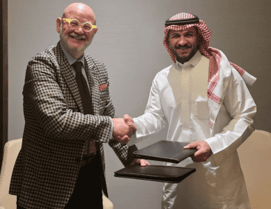 Ramada by Wyndham to Debut in Madinah Through Partnership  with Local Hotel Owner (Dimitris Manikis, President EMEA, Wyndham Hotels & Resorts (left) and Mr  Mohammed Khalid Sabbagh, Owner of Ramada by Wyndham Madinah at the signing ceremony in Saudi Arabia)