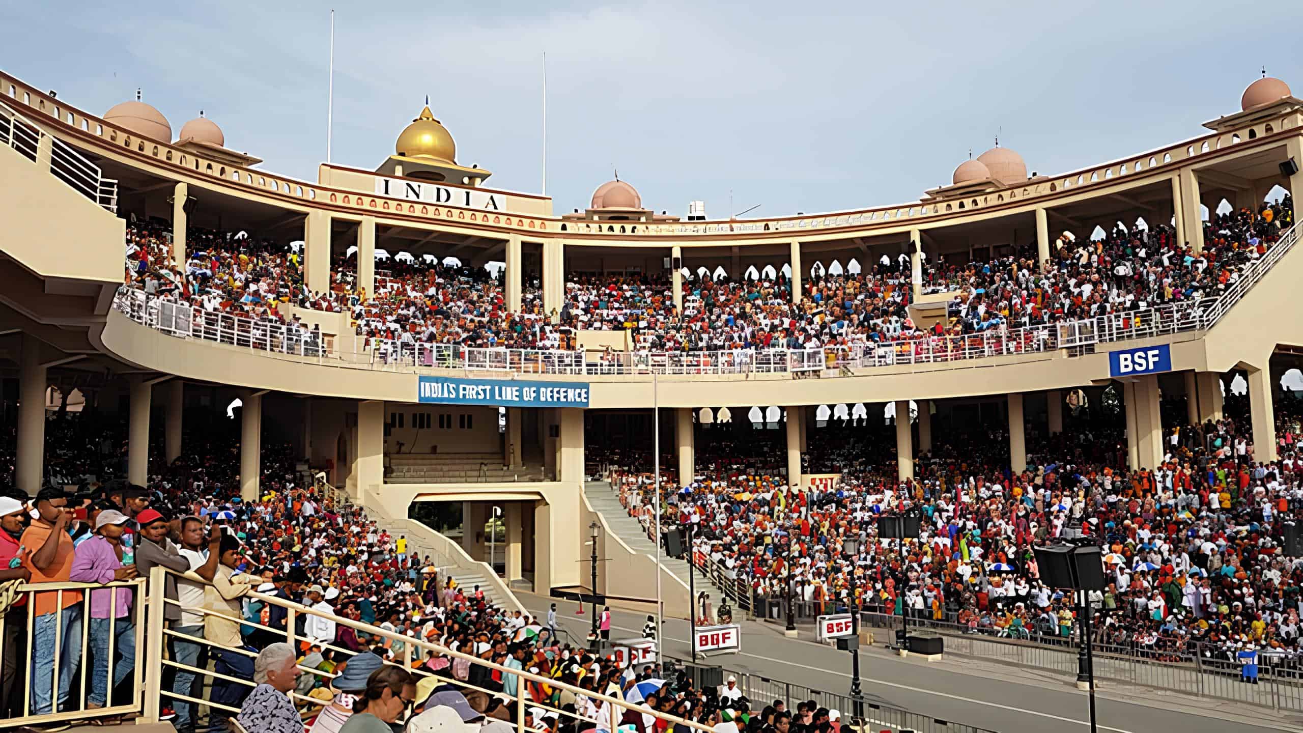 A charged atmosphere at Wagah Border. Courtesy: Schüler1000, Wikimedia Commons