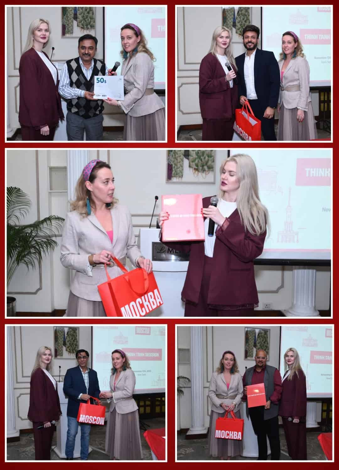The Moscow Tourism lucky draw adds a lively highlight to the evening with happy winners and bright energy