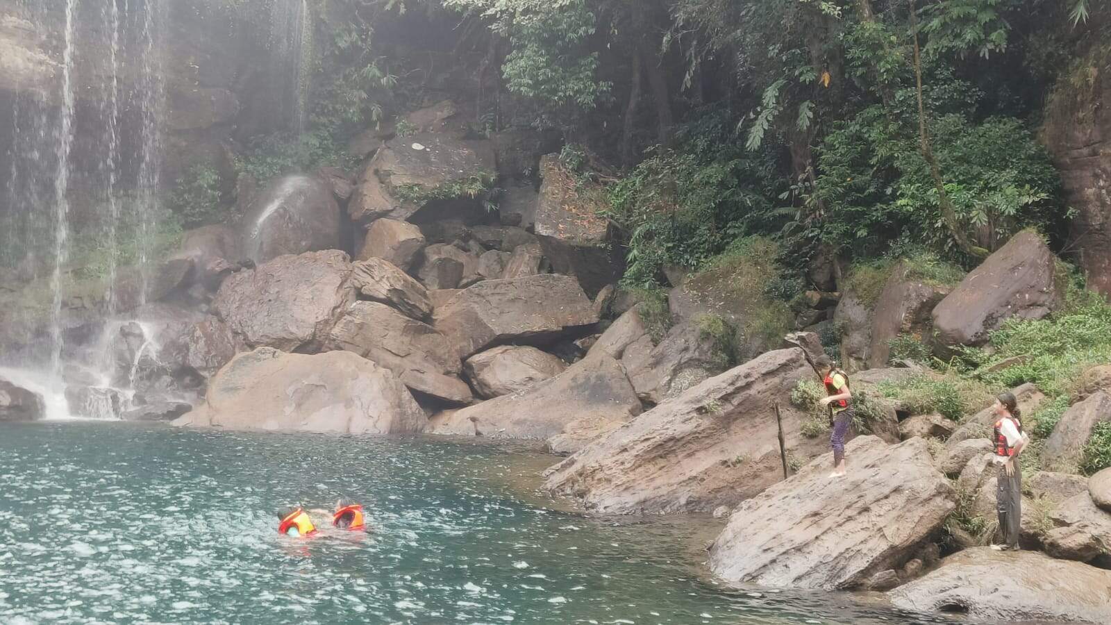 Rolling hills wrapped in clouds and waterfalls tumbling like white ribbons define the Khasi Way