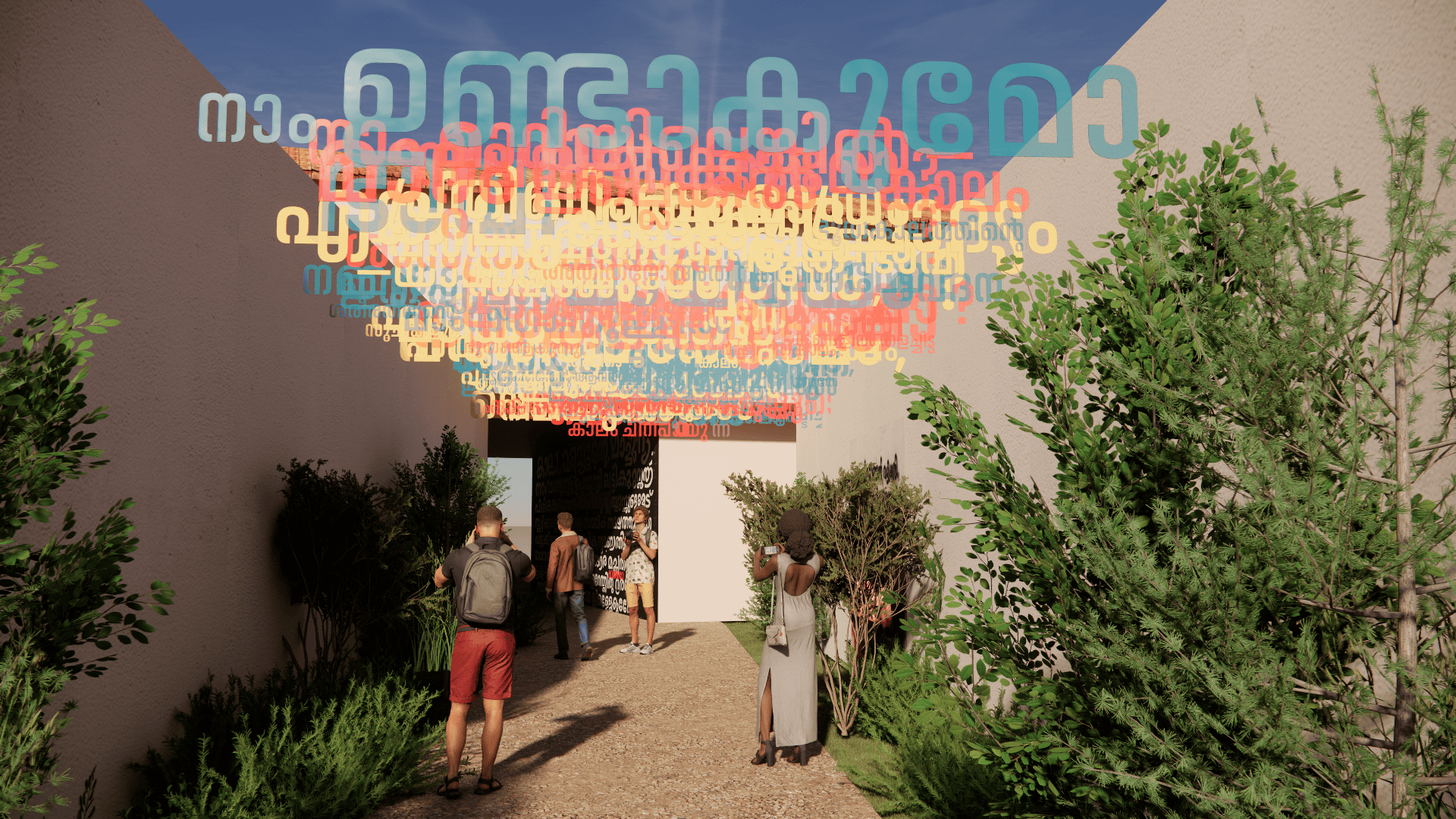 Kaalam by the Hashtag#Collective transforms Gallery OED Courtyard, Kochi into a layered exploration of Time