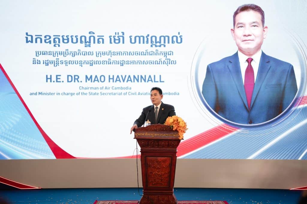 H.E. Dr. Mao Havannall, Chairman of Air Cambodia, and Minister in charge of the State Secretariat of Civil Aviation, Cambodia