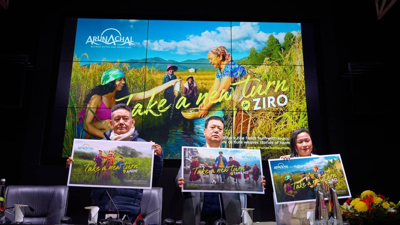 Officials at the launch of Arunachal Pradesh Tourism’s ‘Take a New Turn in Arunachal’ campaign at Arunachal House, New Delhi.