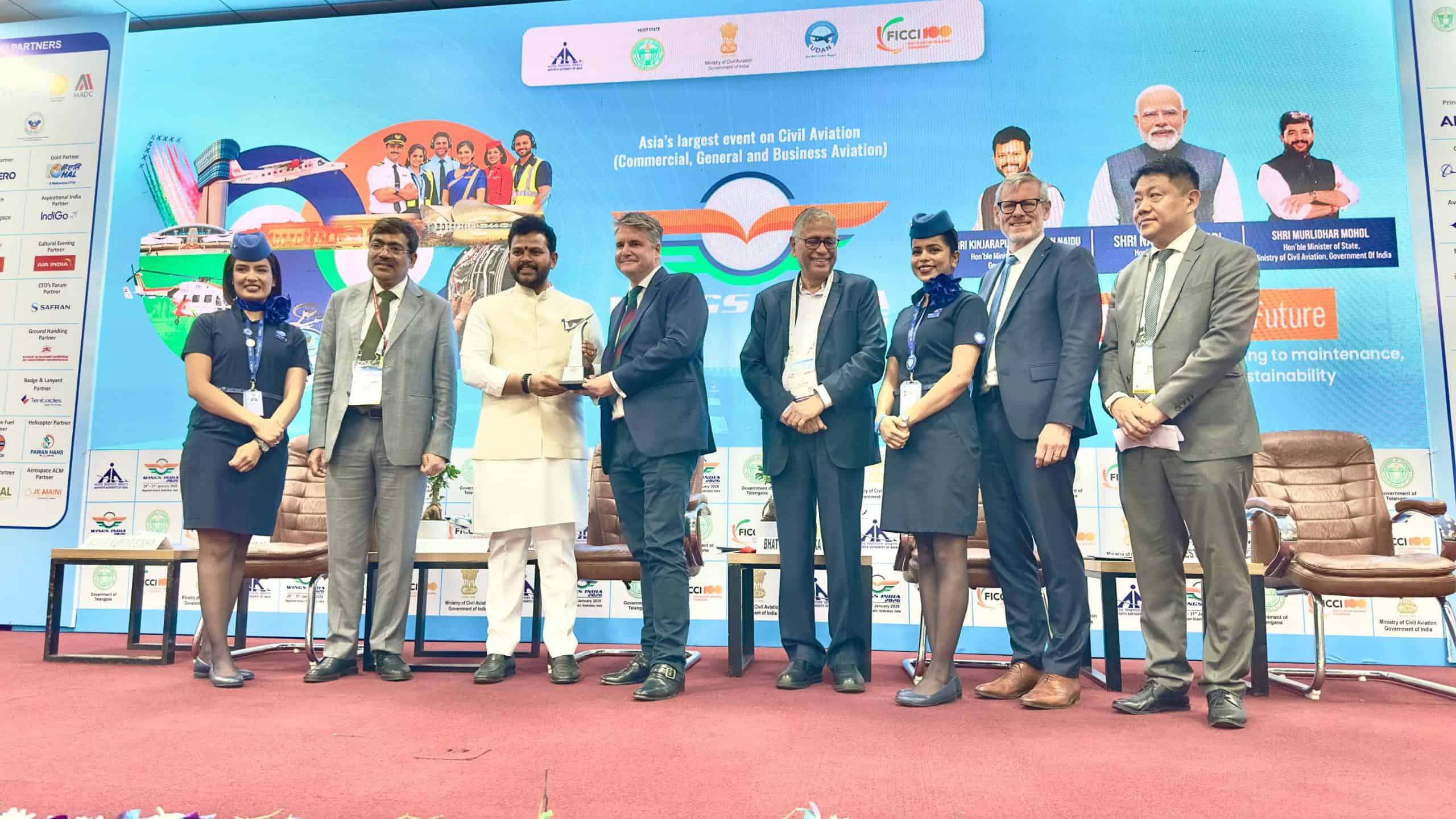 IndiGo has been recognised as the Best Aviation Service Provider at the prestigious Wings India 2026