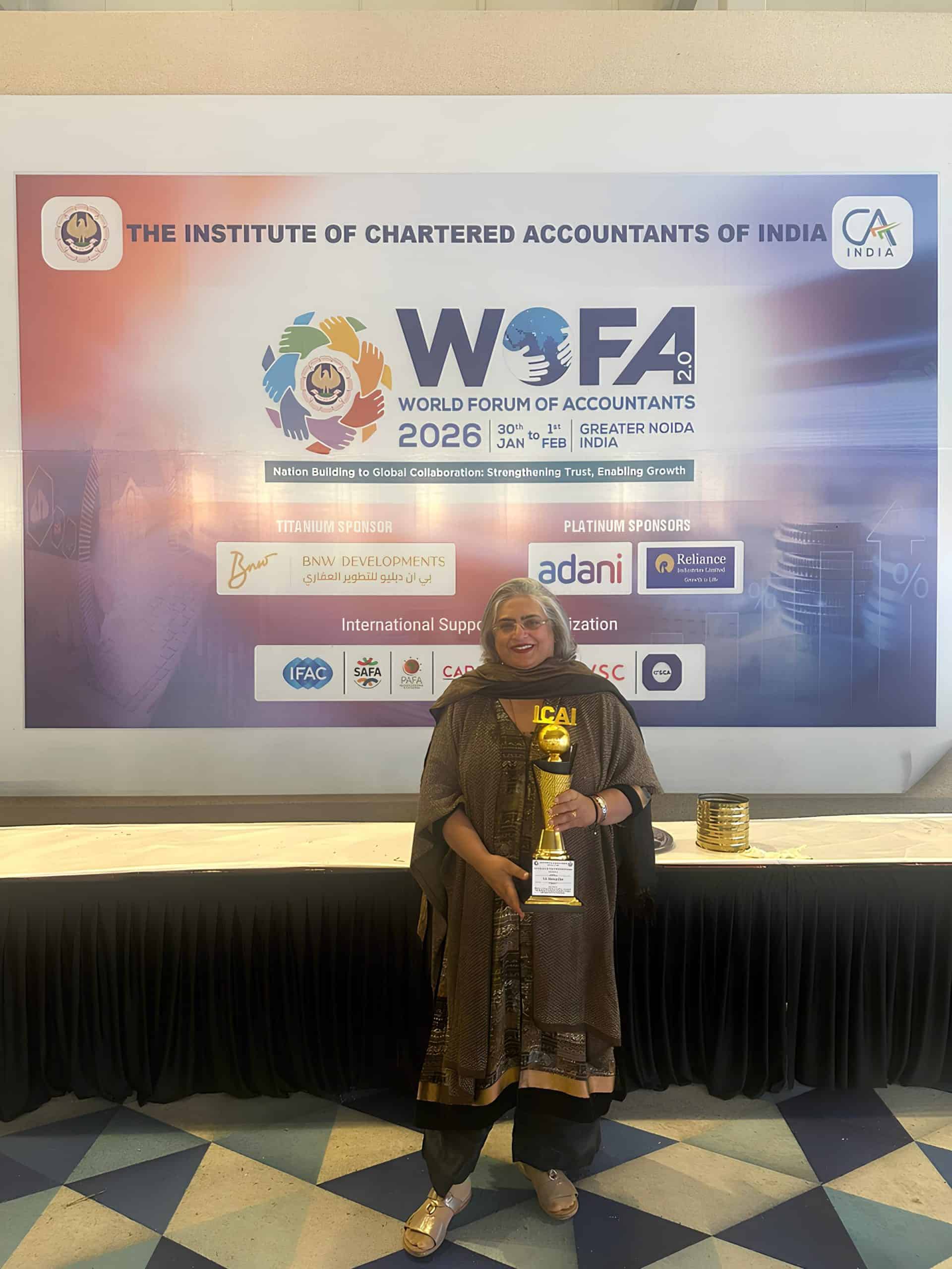 CA Neeraj Ghei at the World Forum of Accountants 2026