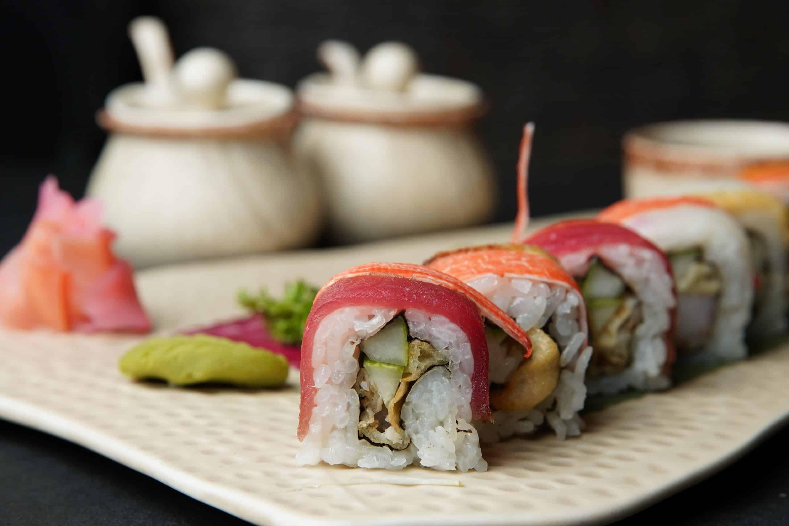 Japanese- Sushi & Sashimi- Sushi Rolls- Non-Vegetarian- Rainbow Roll