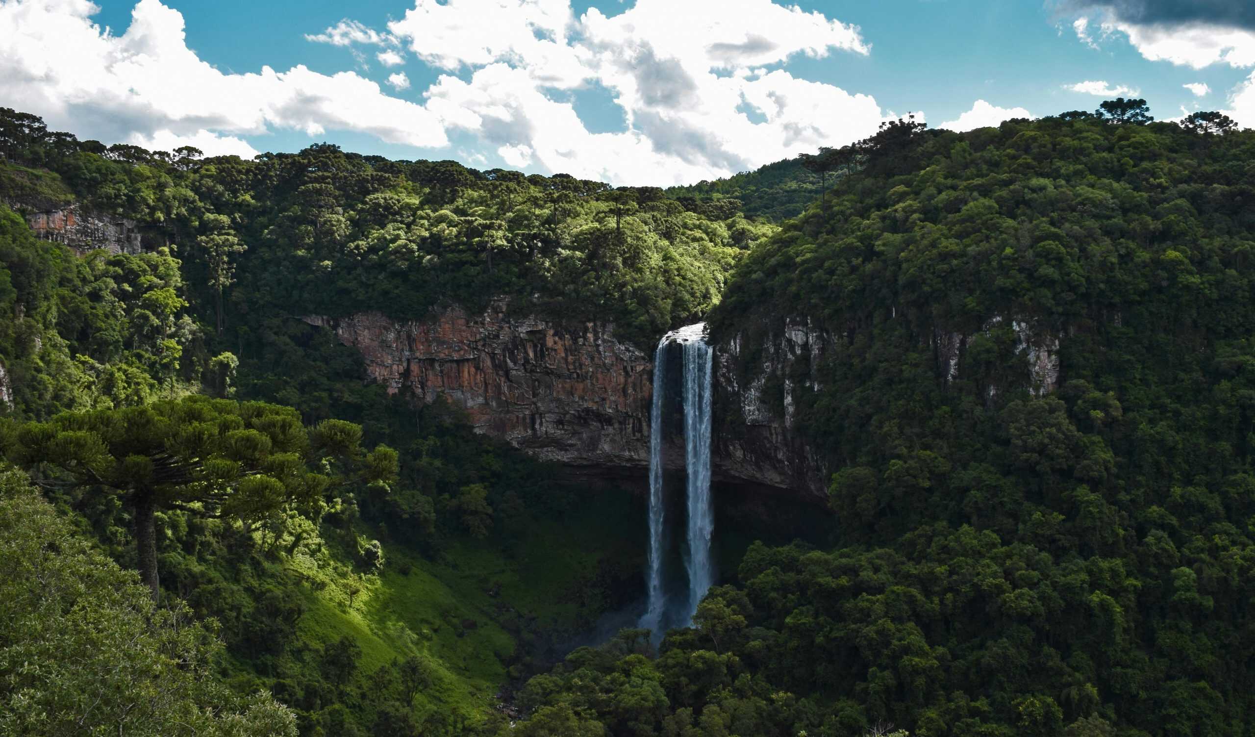 A scenic waterfall in the Amazon. Courtesy: Renan Bomtempo, Pexels