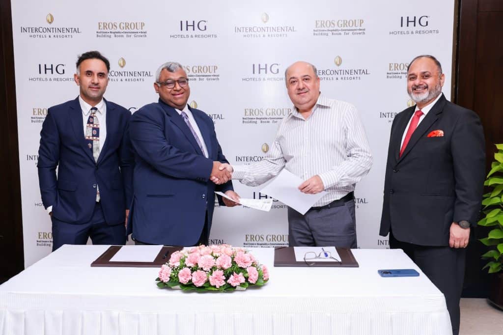IHG Hotels & Resorts to bring luxury hospitality to the heart of Delhi with signing of InterContinental Eros New Delhi Nehru Place