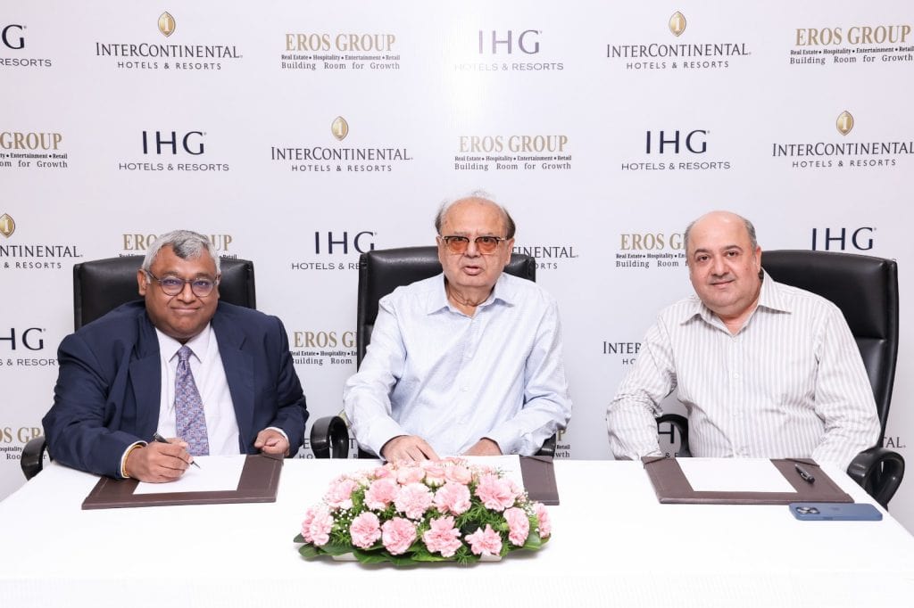 IHG Hotels & Resorts to bring luxury hospitality to the heart of Delhi with signing of InterContinental Eros New Delhi Nehru Place