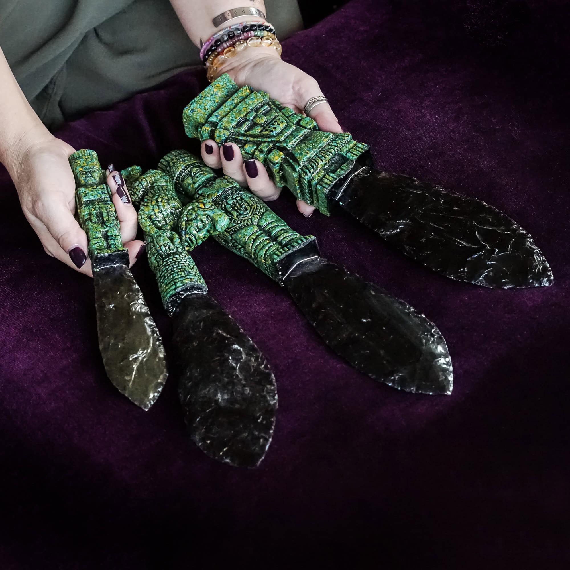 mesoamerican obsidian knife