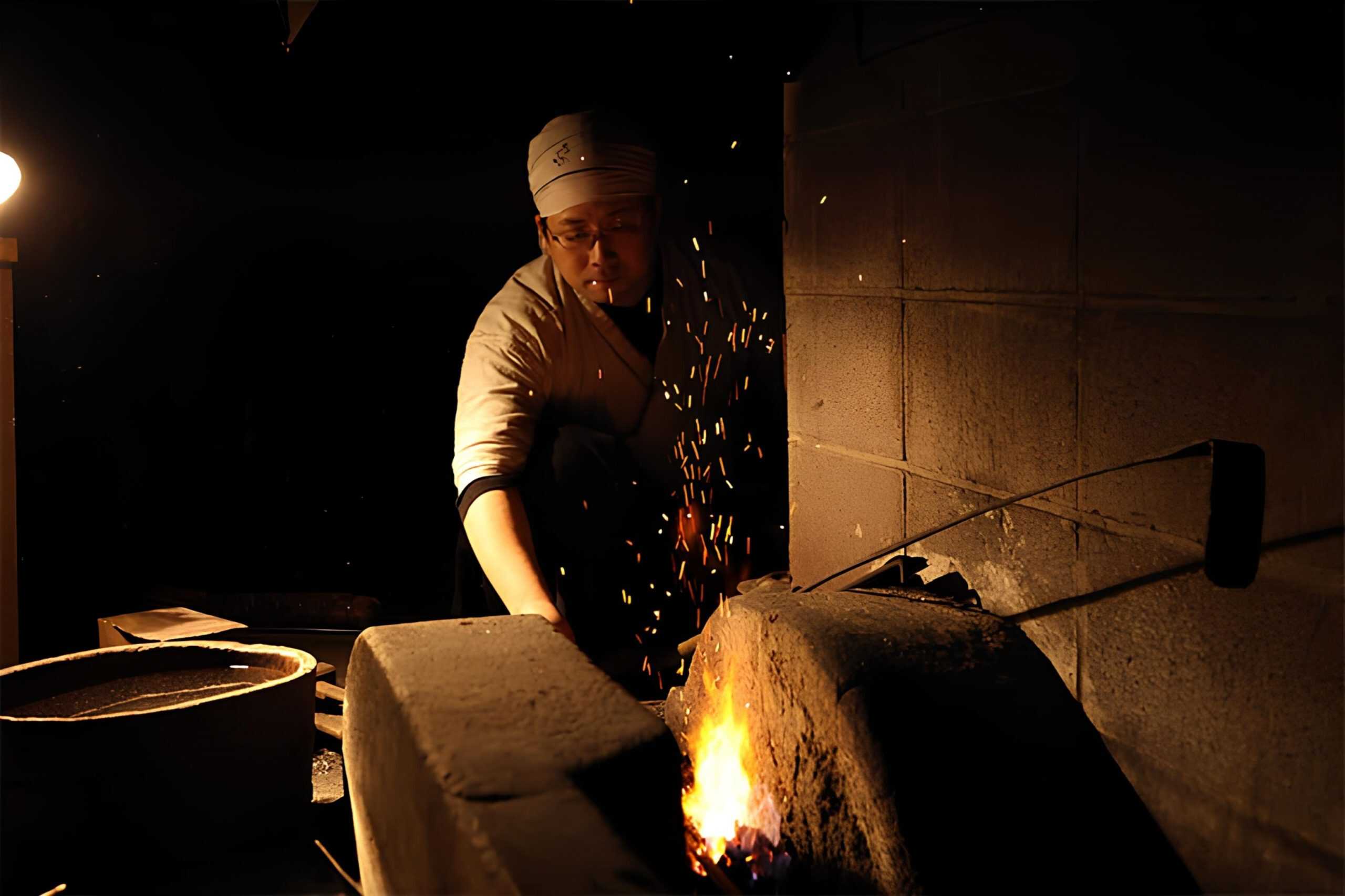 Japanese Sword forging in Kyoto