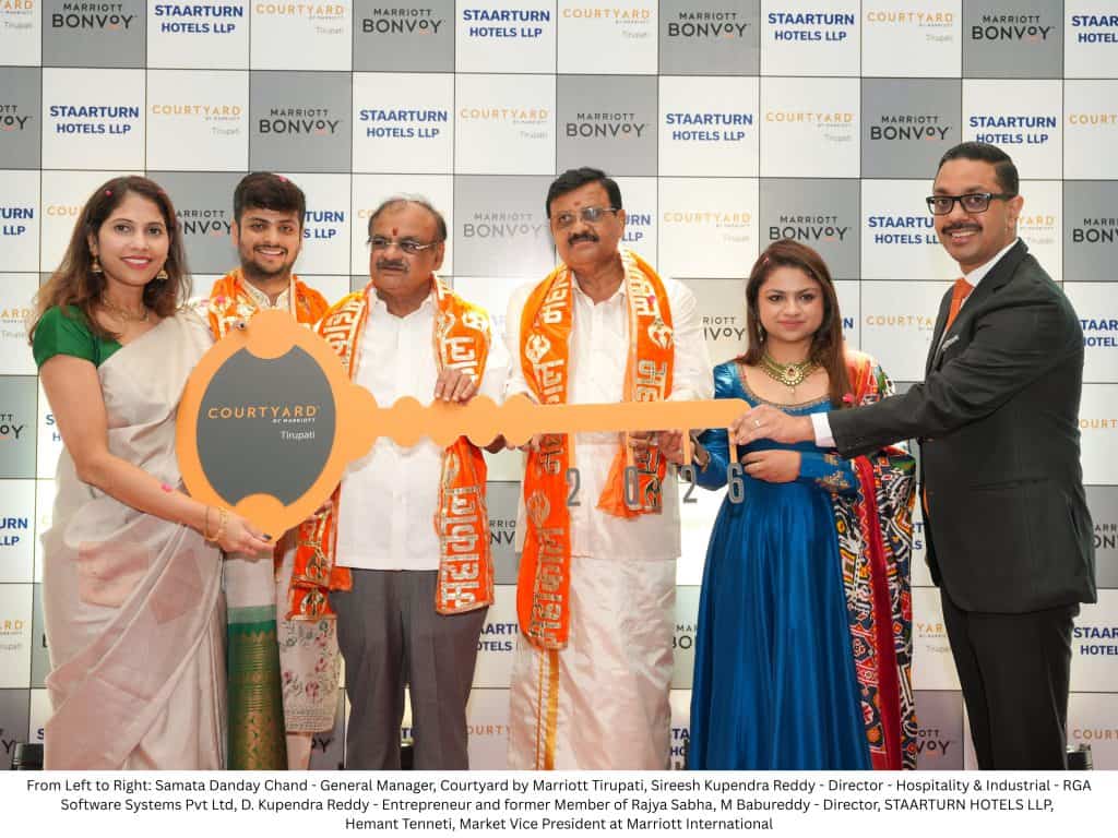 Courtyard by Marriott Debuts in Andhra Pradesh with the Opening of Courtyard by Marriott Tirupati