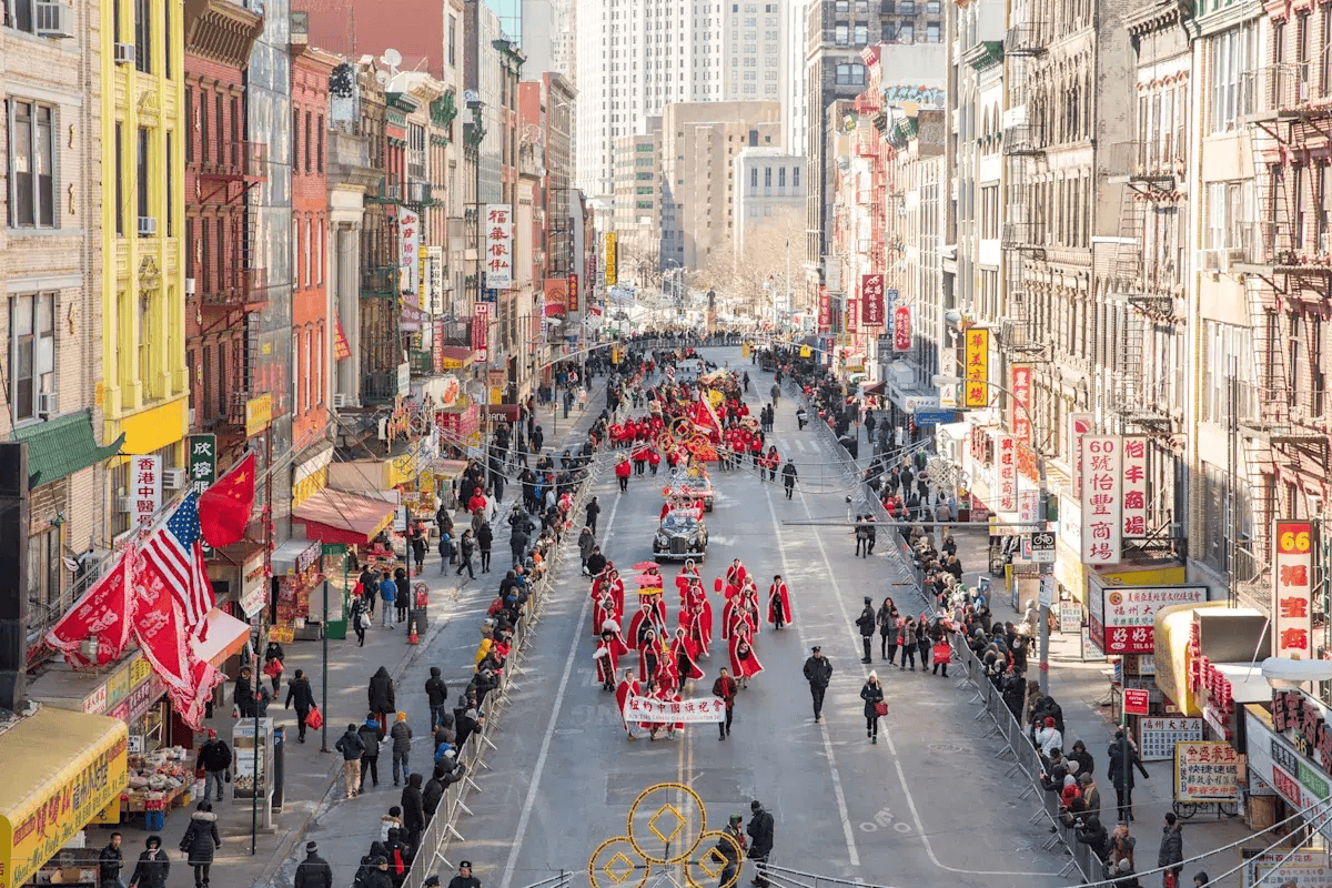 Lunar New Year Parade & Festival in Chinatown. Courtesy: Walter Wlodarczyk, NYC Tourism