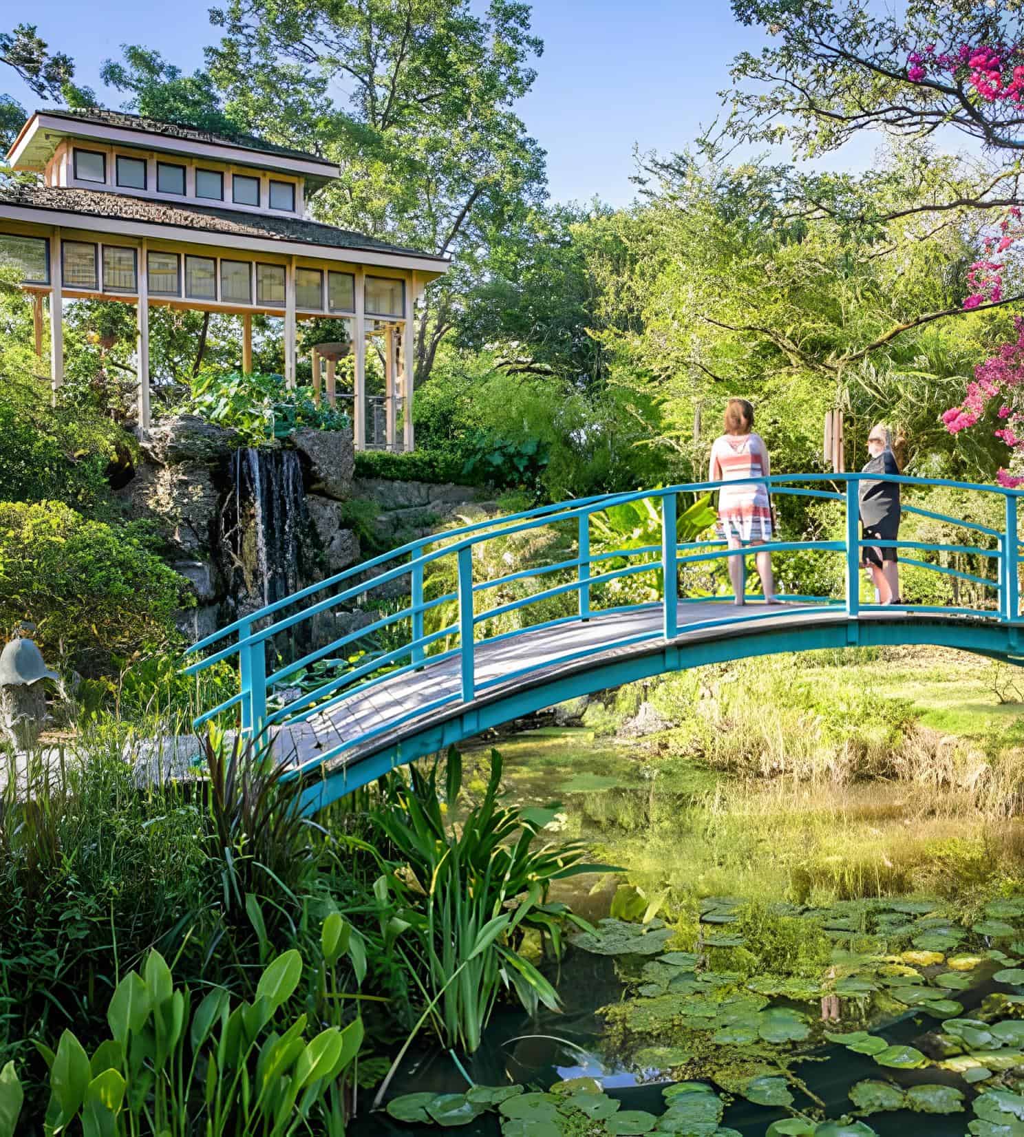 Houmas House enchants with lush gardens, graceful bridges, fountains, and old-world Louisiana elegance