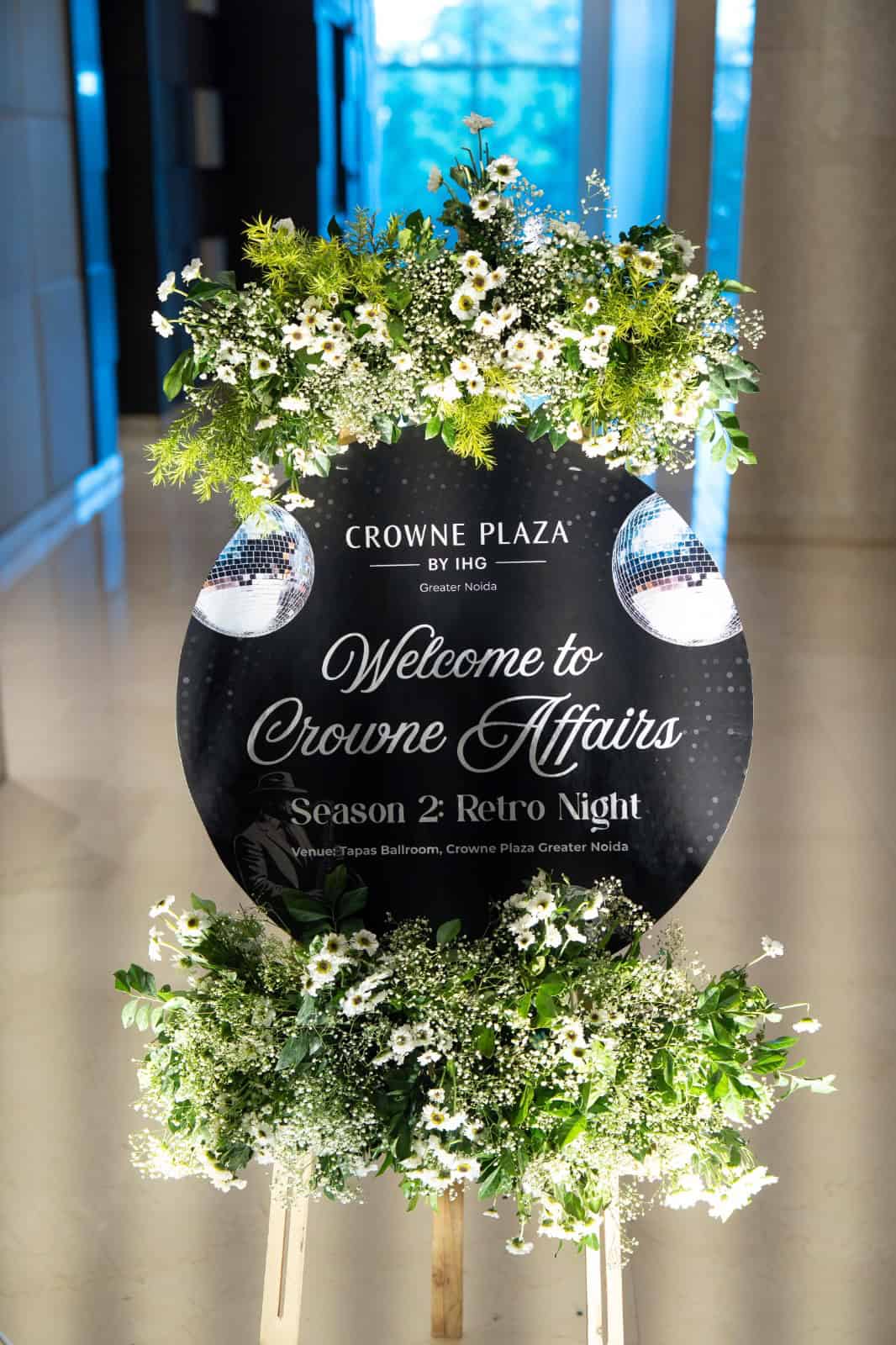 A floral welcome to Crowne Affair at Crowne Plaza Greater Noida