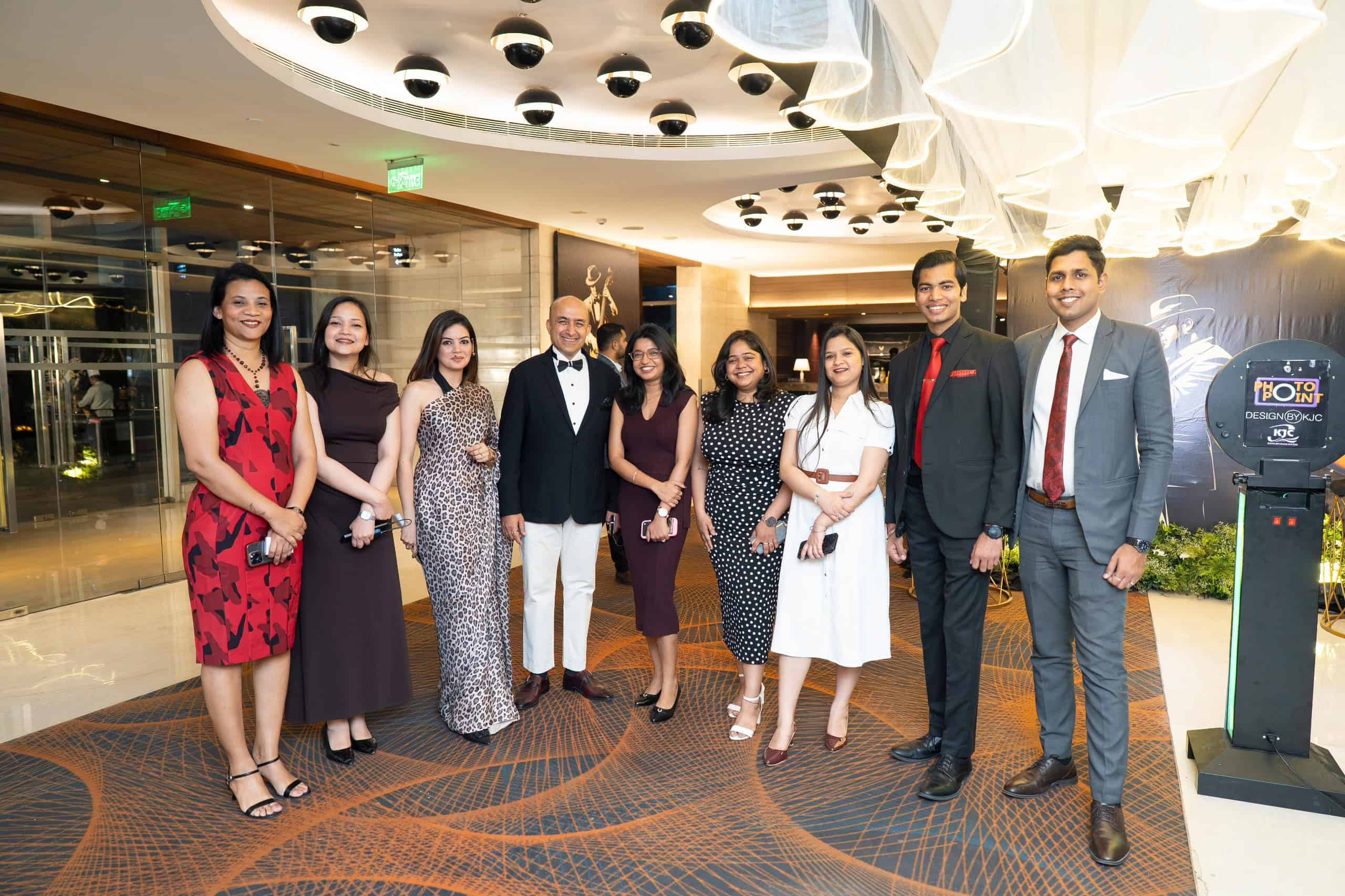 Sharad K Upadhyay with partners and guests at Crowne Affair Season 2