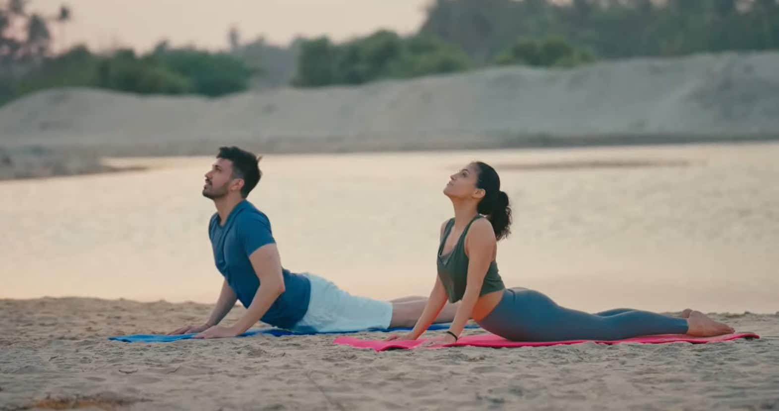  “Salutation to the Sun” is a sunrise yoga and meditation session by the bay