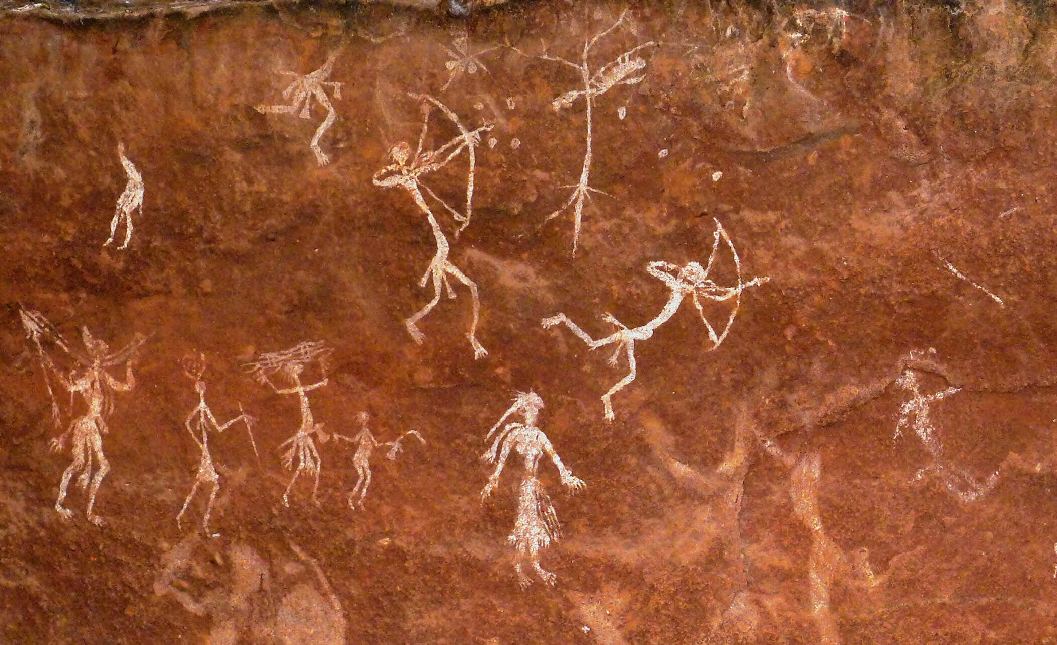 Prehistoric rock art at Panchmarhi Biosphere Reserve. Image courtesy: Meenakshi Dubey-Pathak