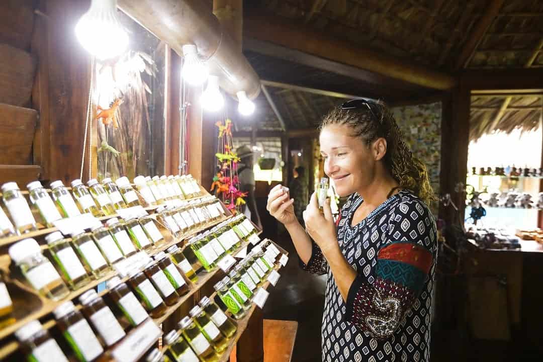 Perfumes made from ylang-ylang flowers. Image courtesy: Ortnosybe