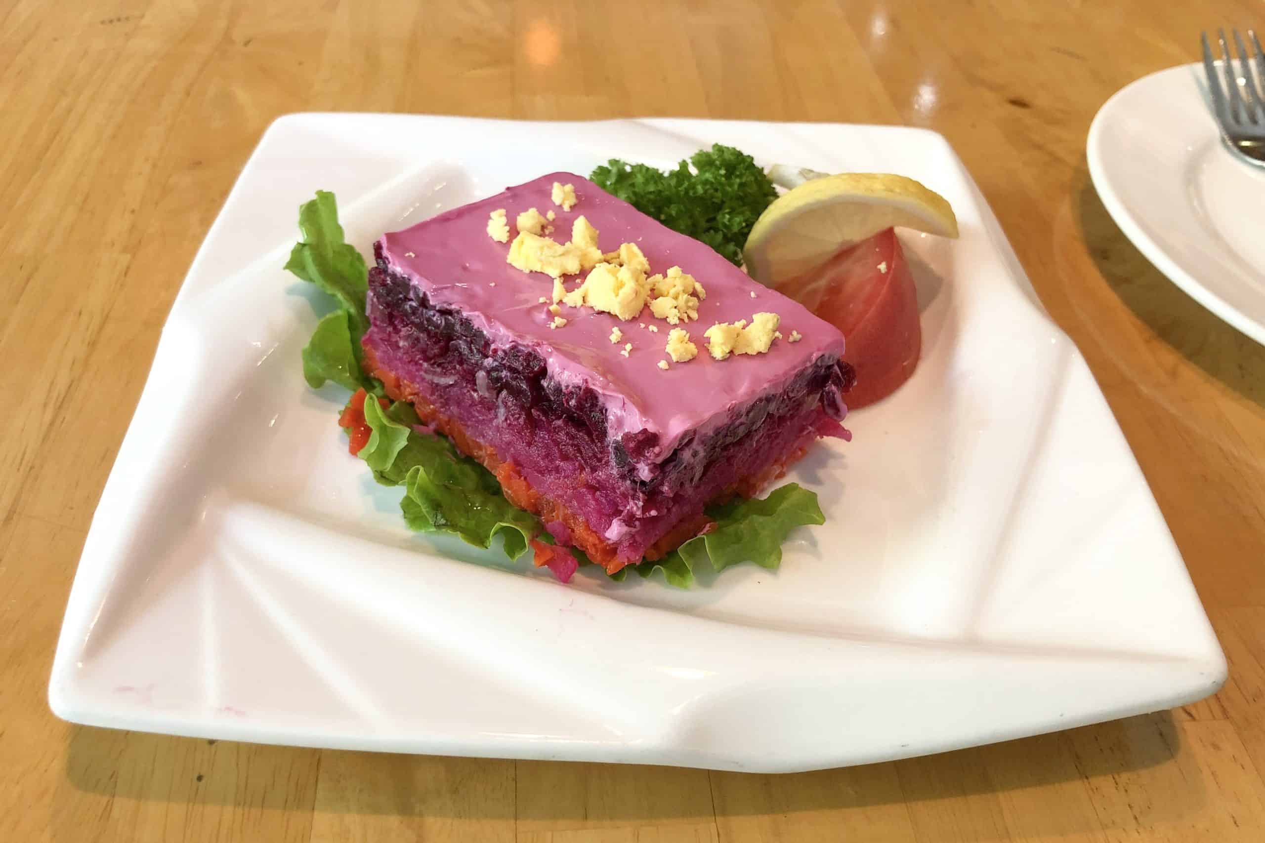 Beetroot Cake as a dessert. Image Courtesy, Wikimedia Commons