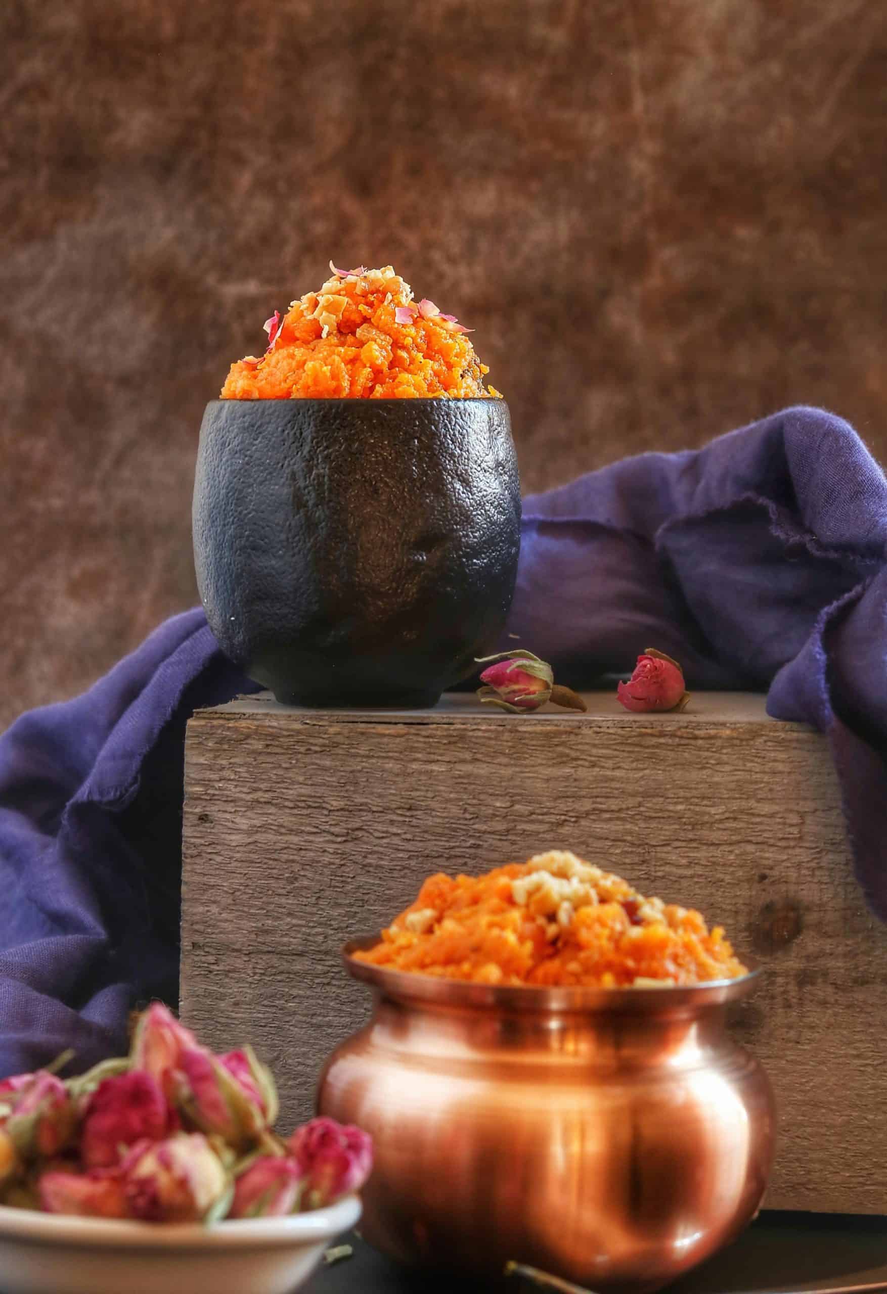 Gajar ka Halwa served in Copper Bowls. Courtesy, Saveurs Secretes, Pexels