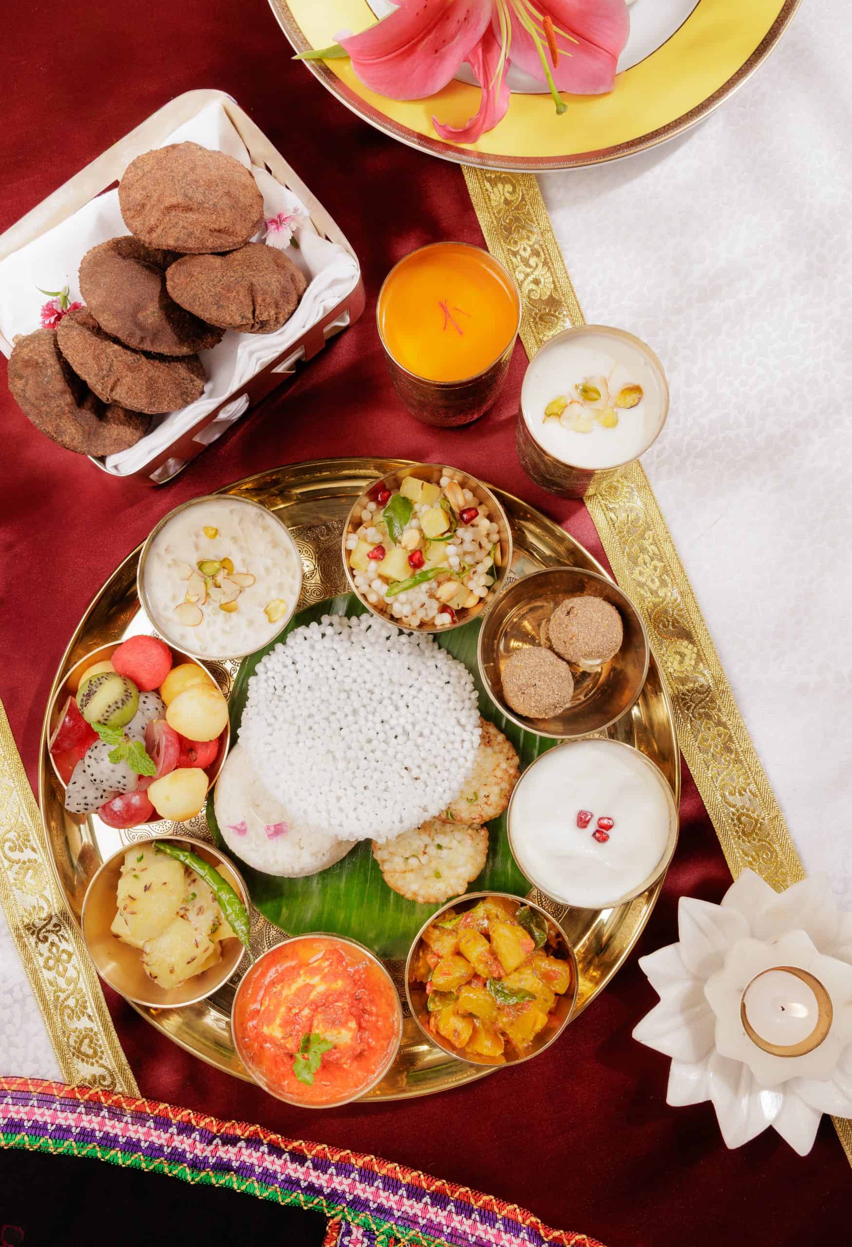 Navratri Thali. Courtesy, The Leela Gandhinagar