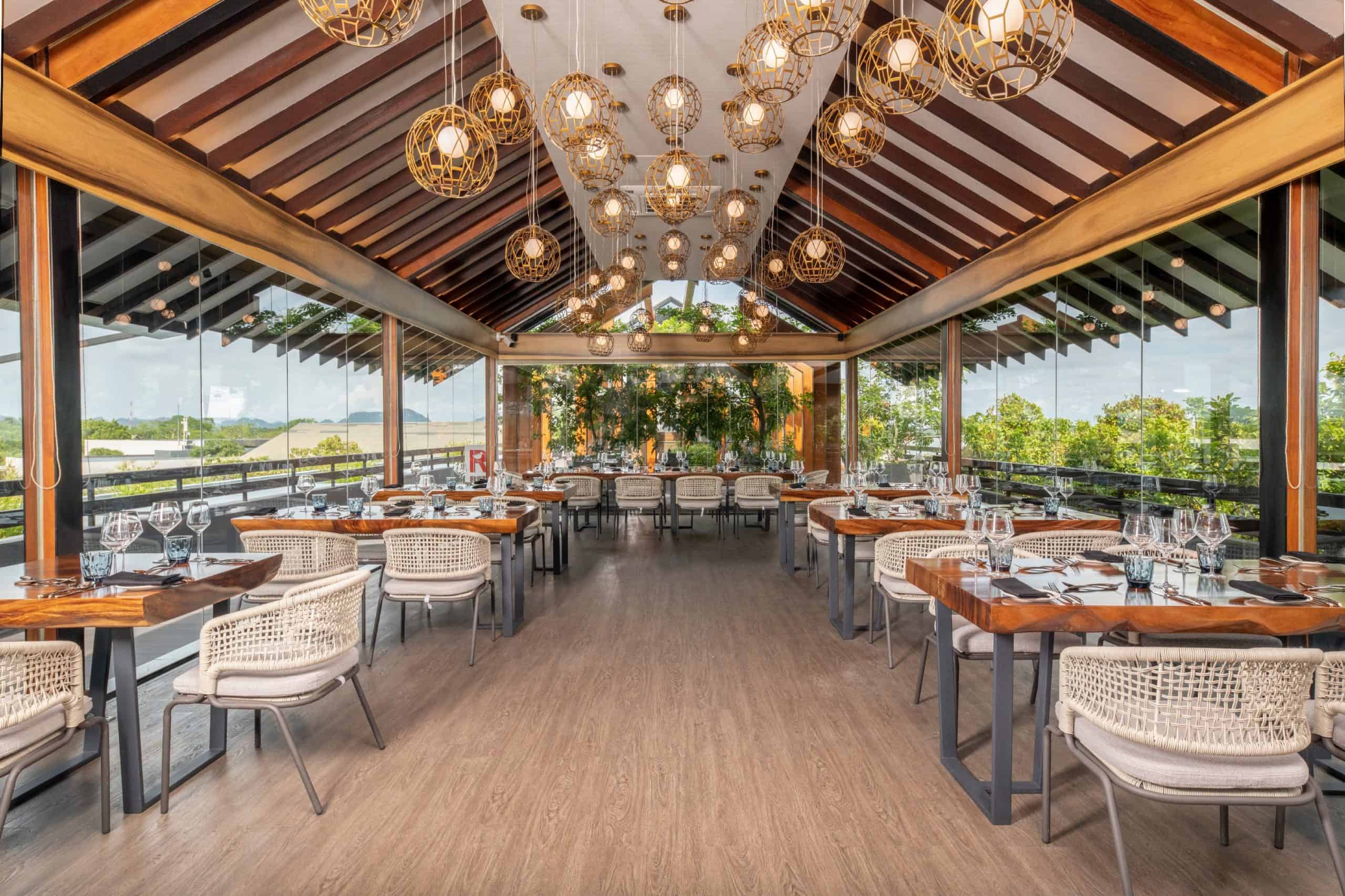 Redshank offers a signature seafood dining experience overlooking the water,