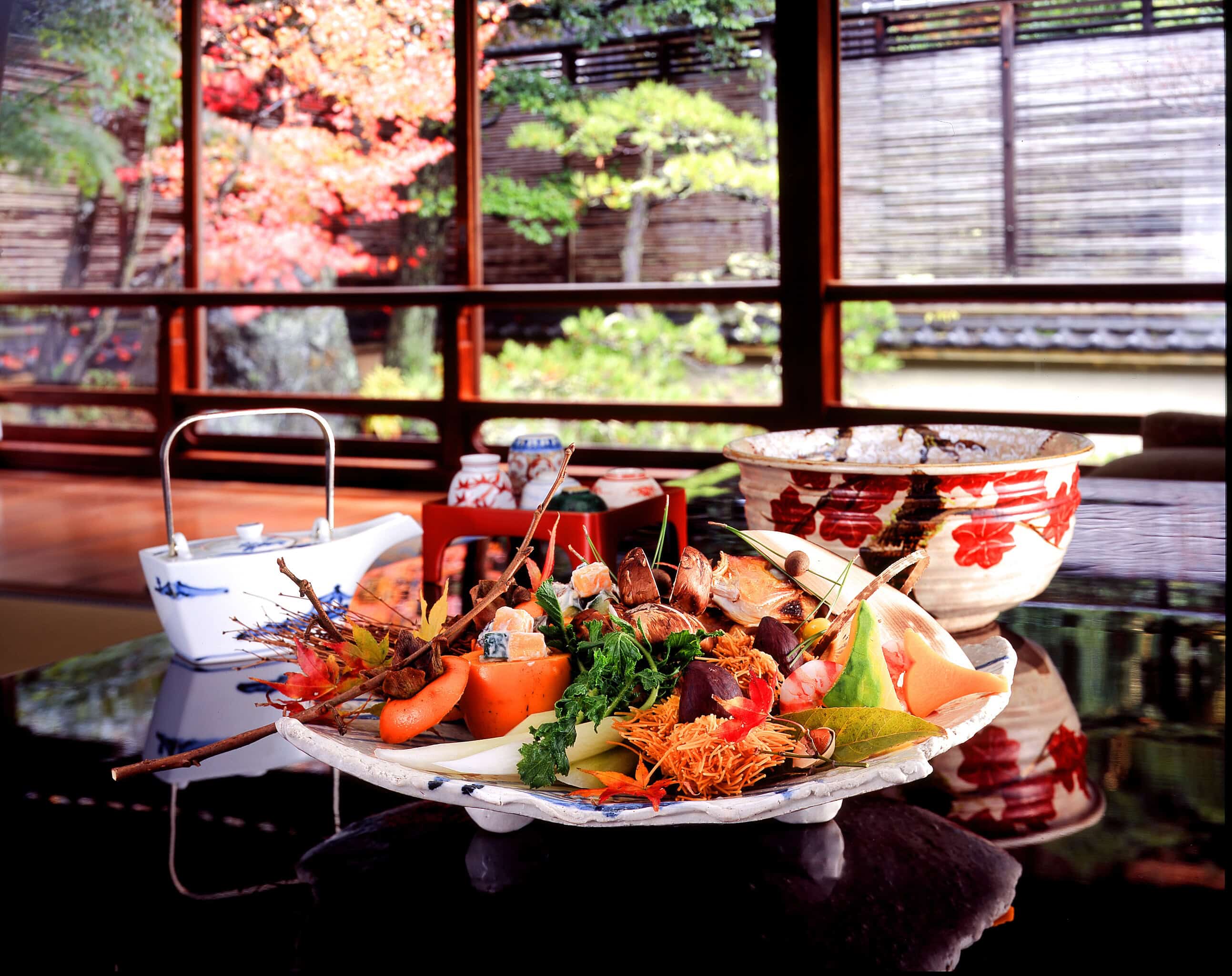 Dish samples for the seasonal kaiseki. Courtesy: Wikimedia Commons