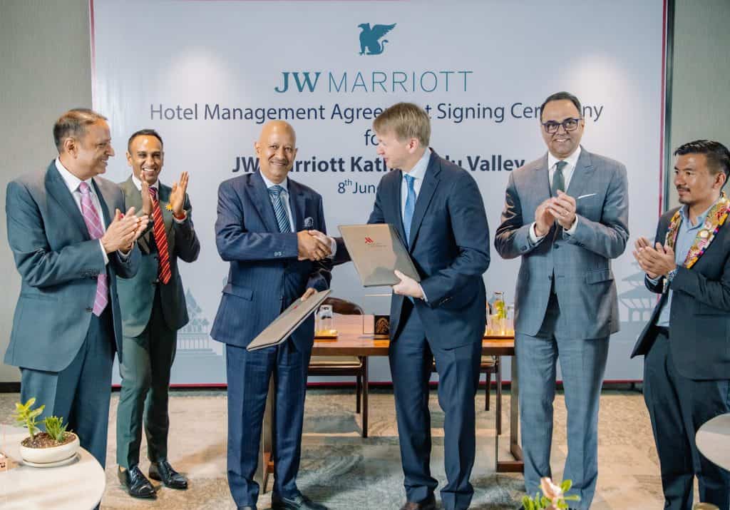 Marriott International signs agreement with MS Group to debut JW Marriott in Nepal
