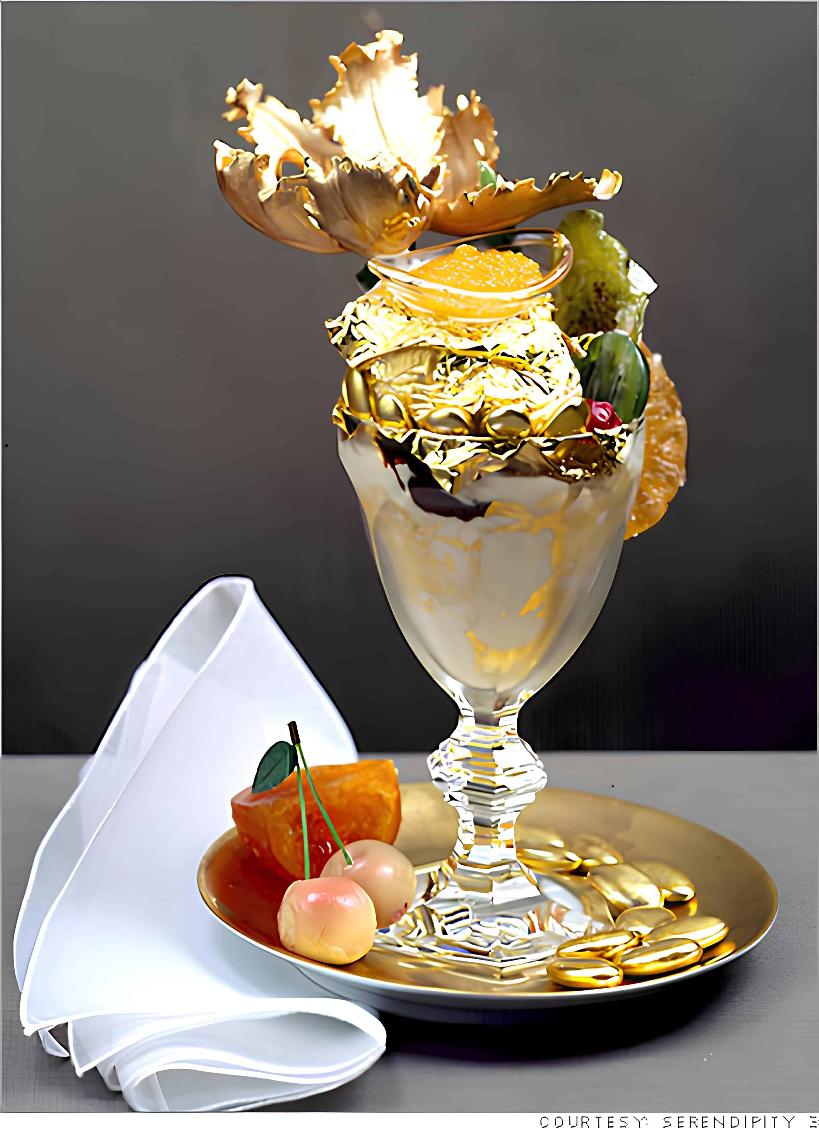 The Golden Opulence Sundae. Courtesy: Nuggsicecream